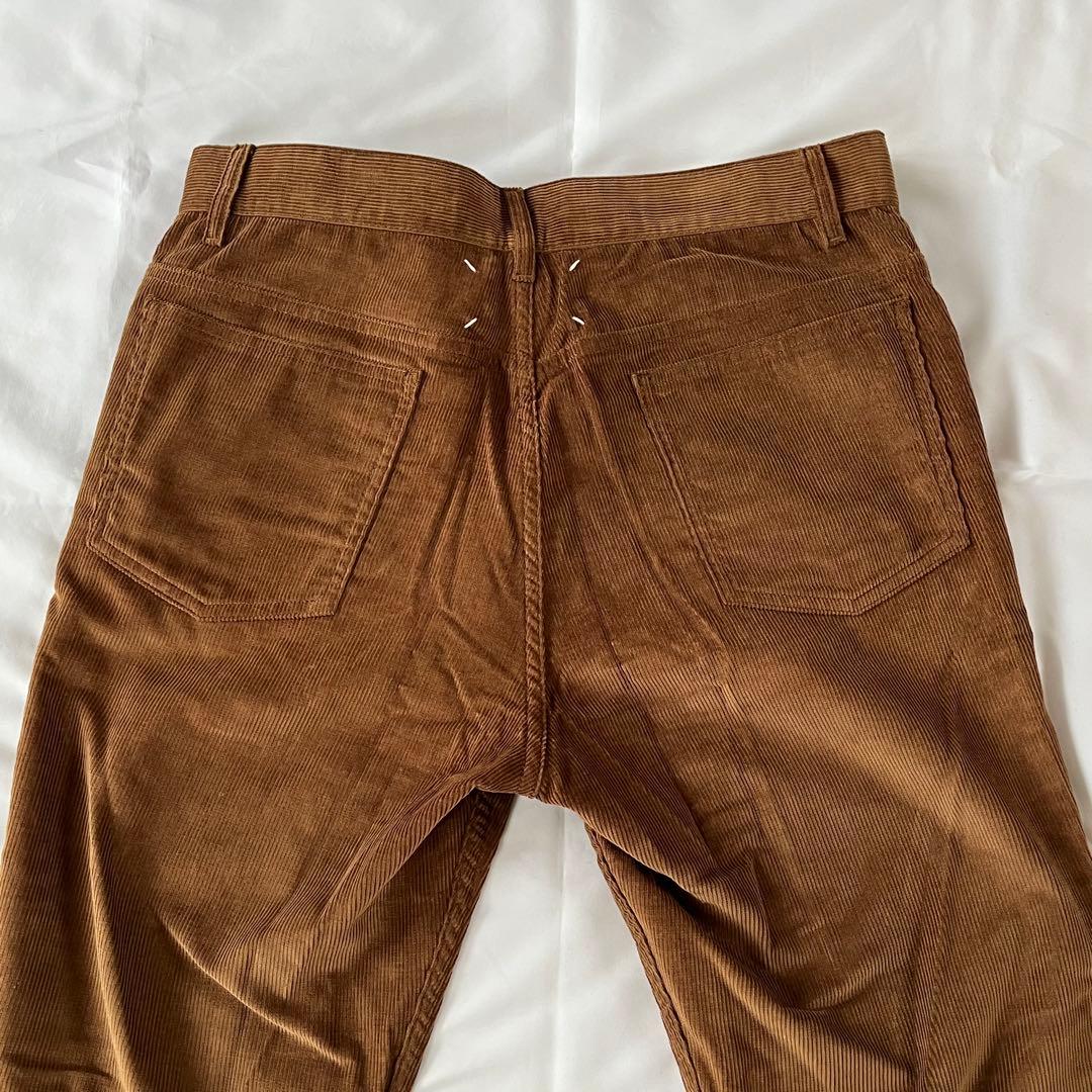 【美品】メゾンマルジェラ コーデュロイ パンツ ブラウン メンズ W32