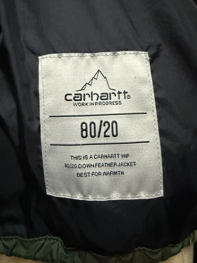 加*知様 Carhartt 迷彩柄 ダウンベスト