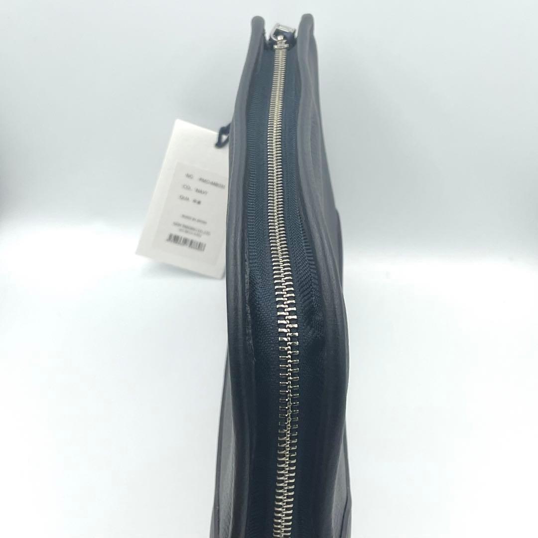 新品未使用 Pelle Morbida クラッチバッグ ネイビー