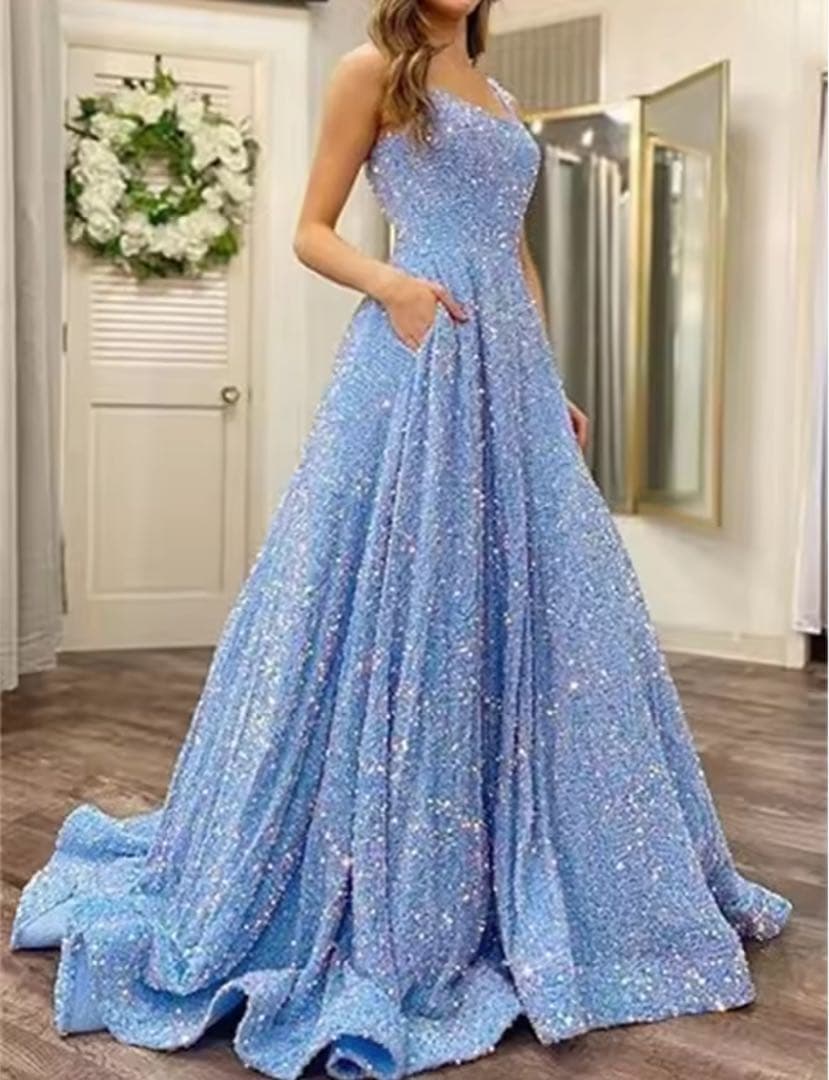 グリッターイブニングドレス　演奏会　パーティー　結婚式　エルサ