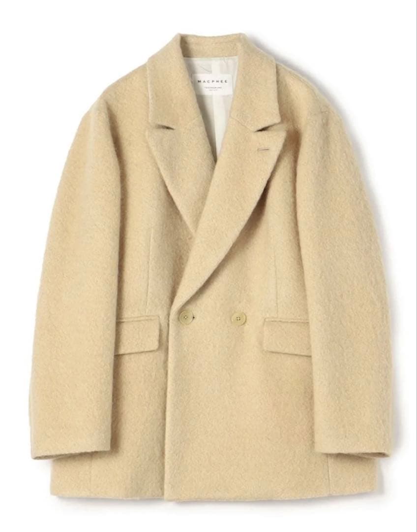 マカフィー モヘヤシャギーダブルブレストジャケット