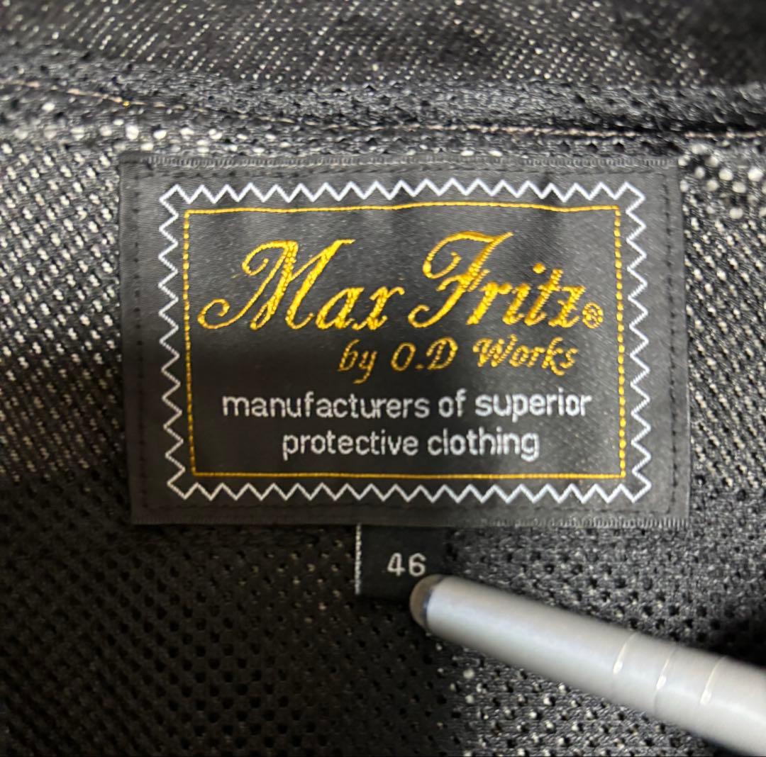 マックスフリッツ ダブルライダースジャケット ブラック M(46)