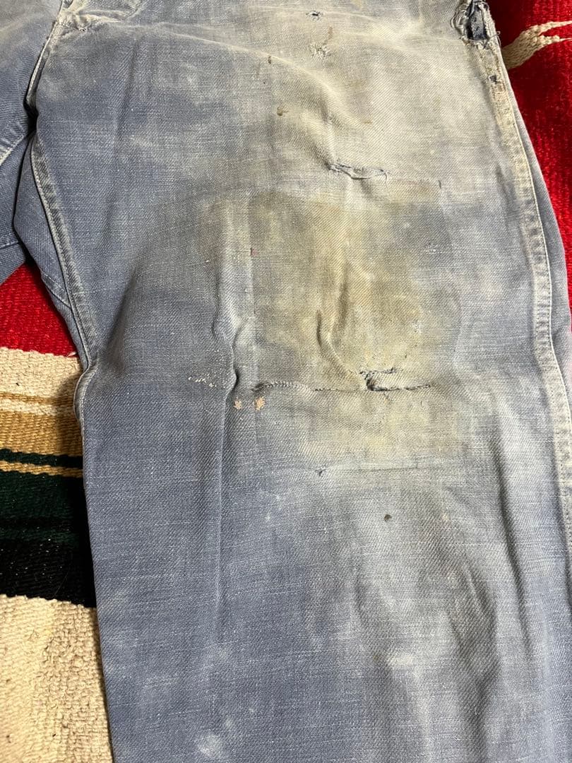40s-50s フレンチヴィンテージワークパンツ 襤褸 ボロユーロ