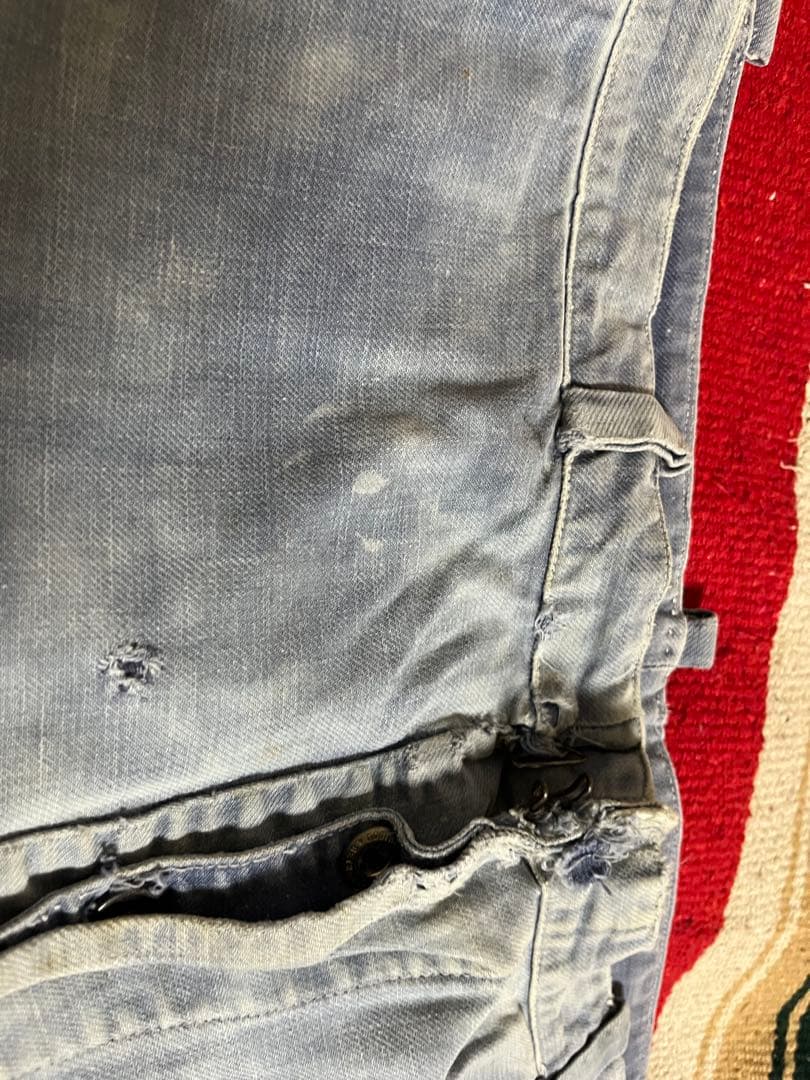 40s-50s フレンチヴィンテージワークパンツ 襤褸 ボロユーロ
