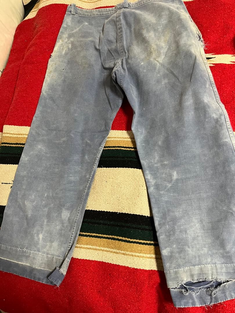 40s-50s フレンチヴィンテージワークパンツ 襤褸 ボロユーロ