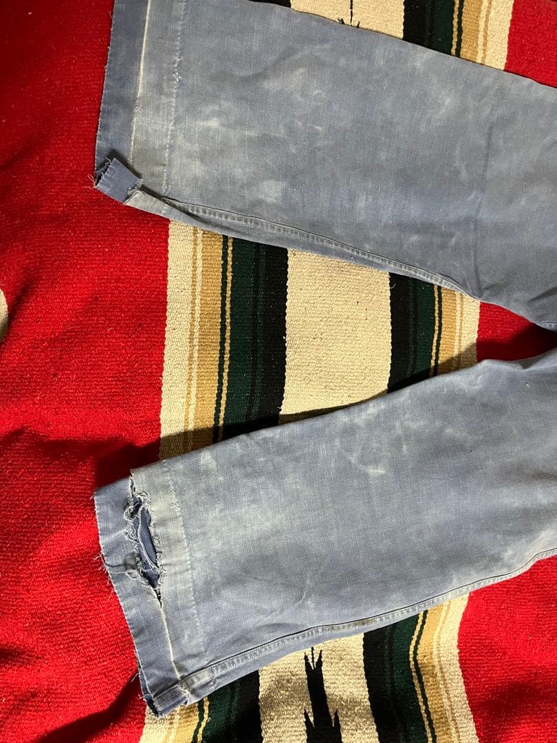 40s-50s フレンチヴィンテージワークパンツ 襤褸 ボロユーロ