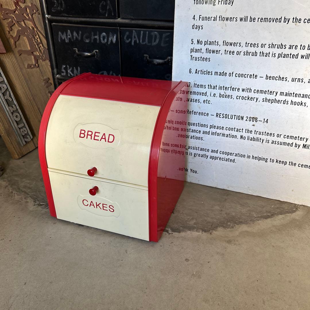 ヴィンテージ ロールアップ ブレッドケース 保存容器 BREAD BOX