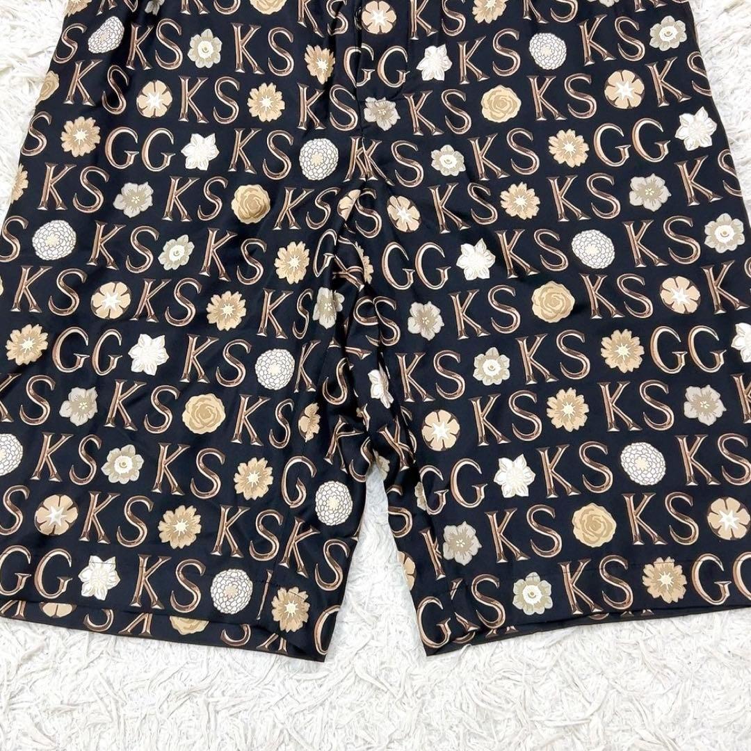 未使用 21SS グッチ ケンスコット シルク ショートパンツ 50 ブラック