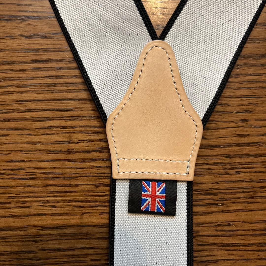  T THURSTON サスペンダー ブラック/シルバー