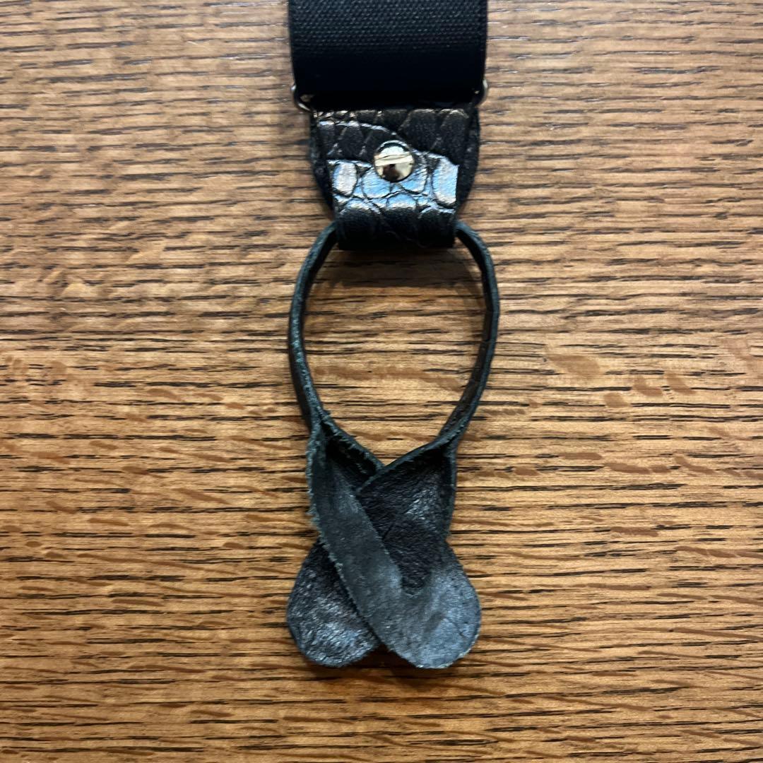  T THURSTON サスペンダー ブラック/シルバー