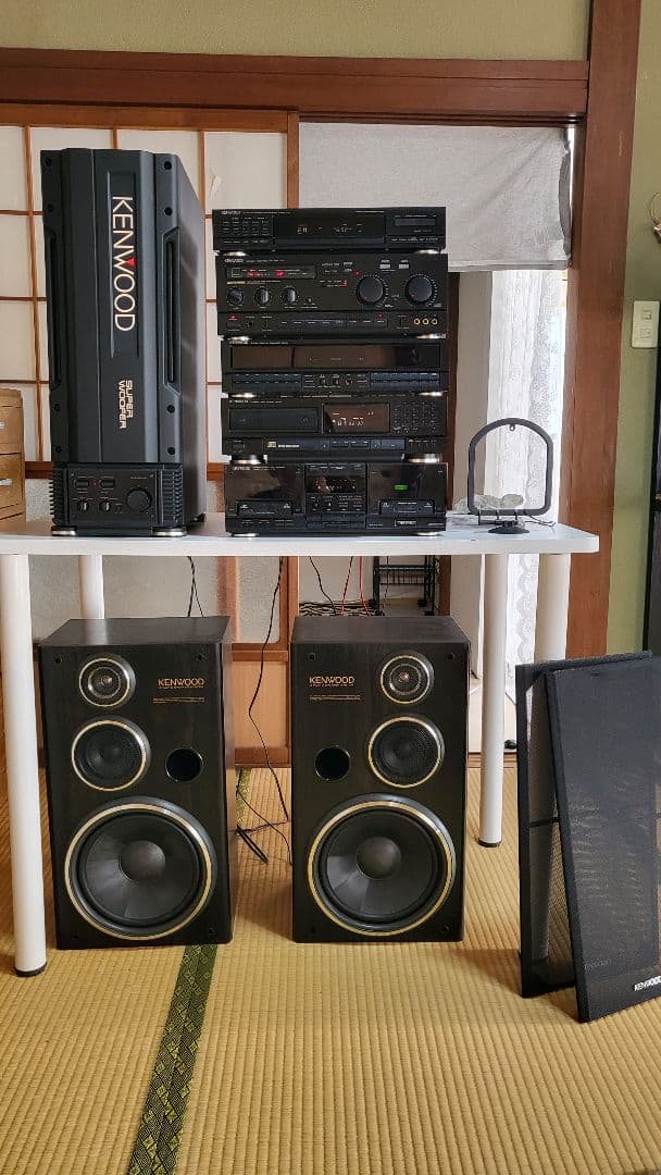 KENWOOD バブルコンポ　オーディオシステム CD・カセットデッキ
