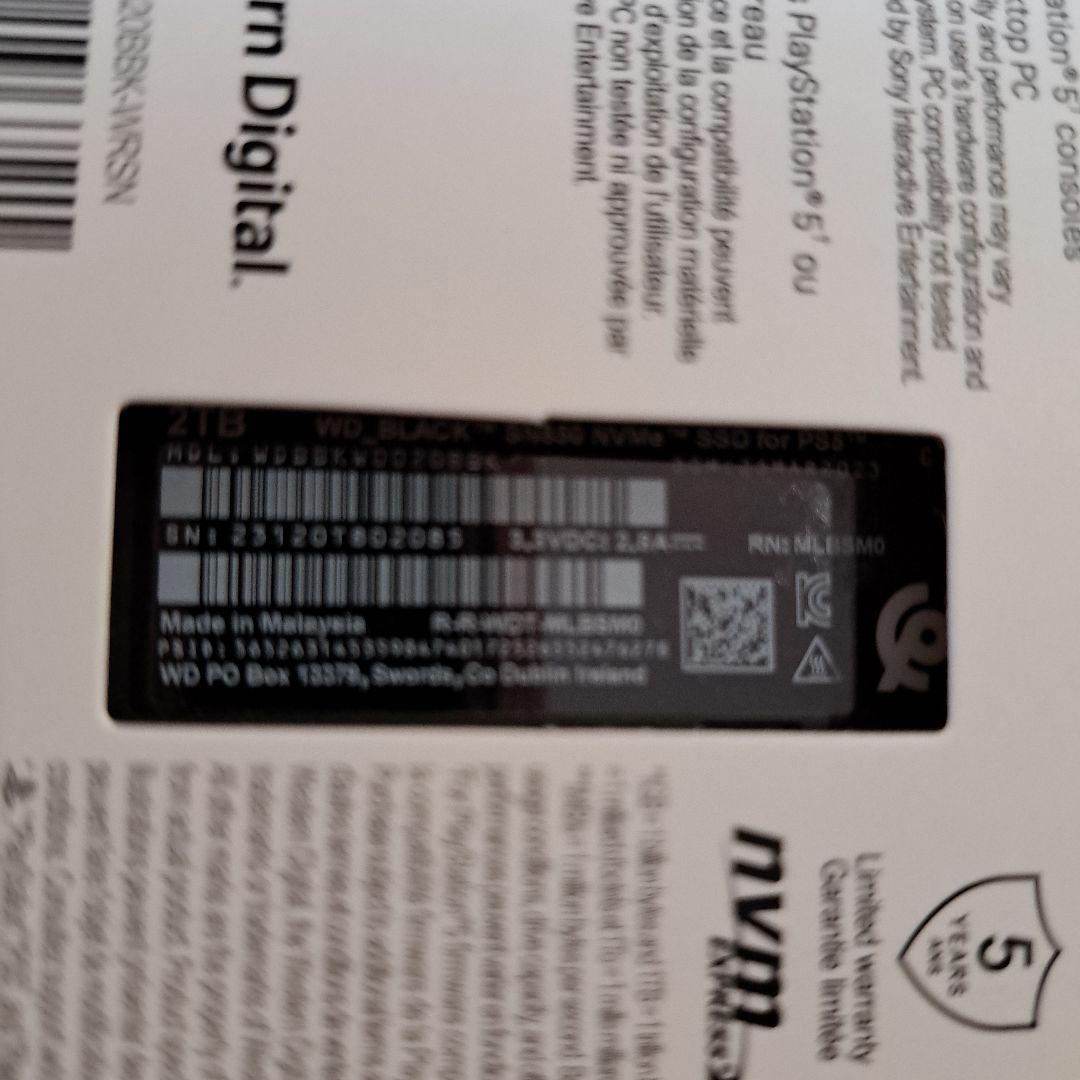 s*9様 【新品未使用】WDBBKW0020BBK-WRSN 2TB　アマゾンア