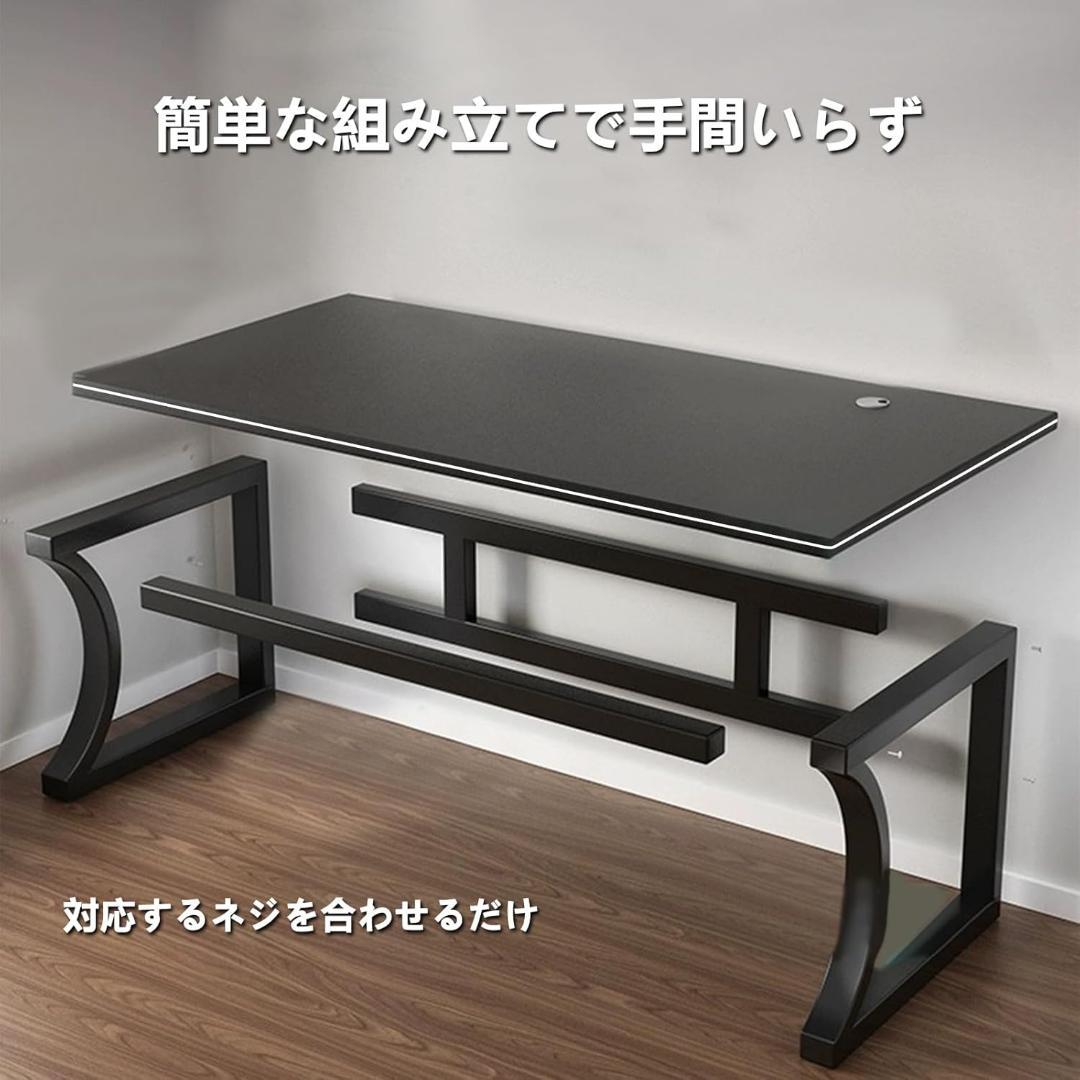 パソコンデスク ゲーミングデスク 組立簡単 机 pcデスク シンプ