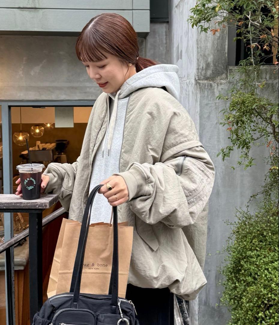 DISCOAT デタッチャブル2WAYメモリーボンバージャケット カーキ 新品