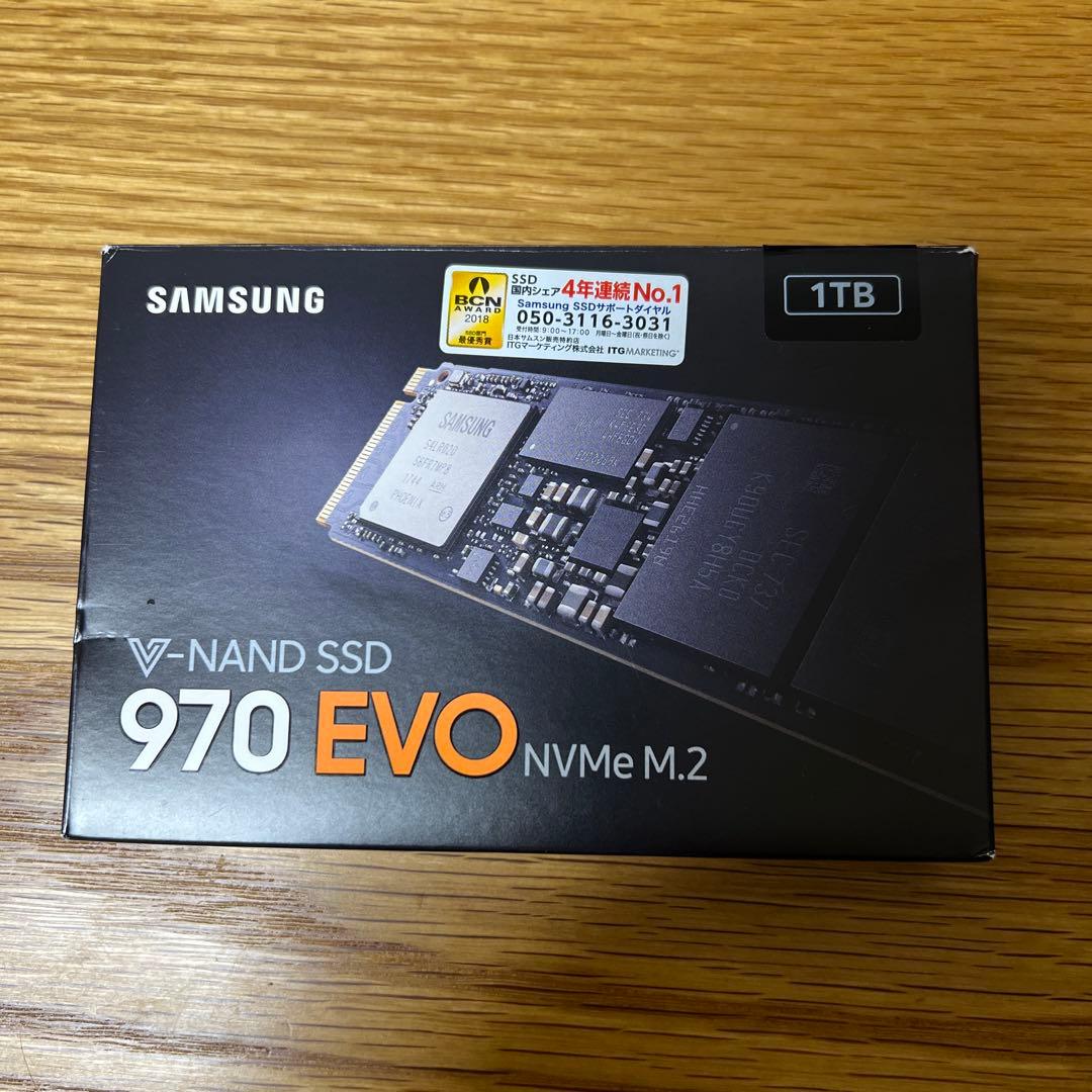 内蔵型SSD Samsung 970 EVO NVMe M.2 1TB