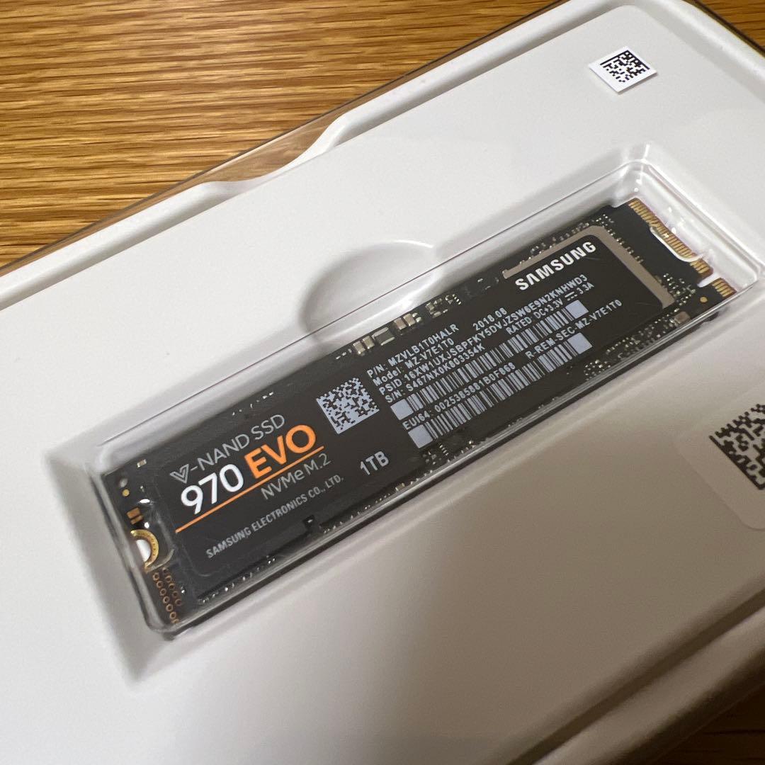 内蔵型SSD Samsung 970 EVO NVMe M.2 1TB