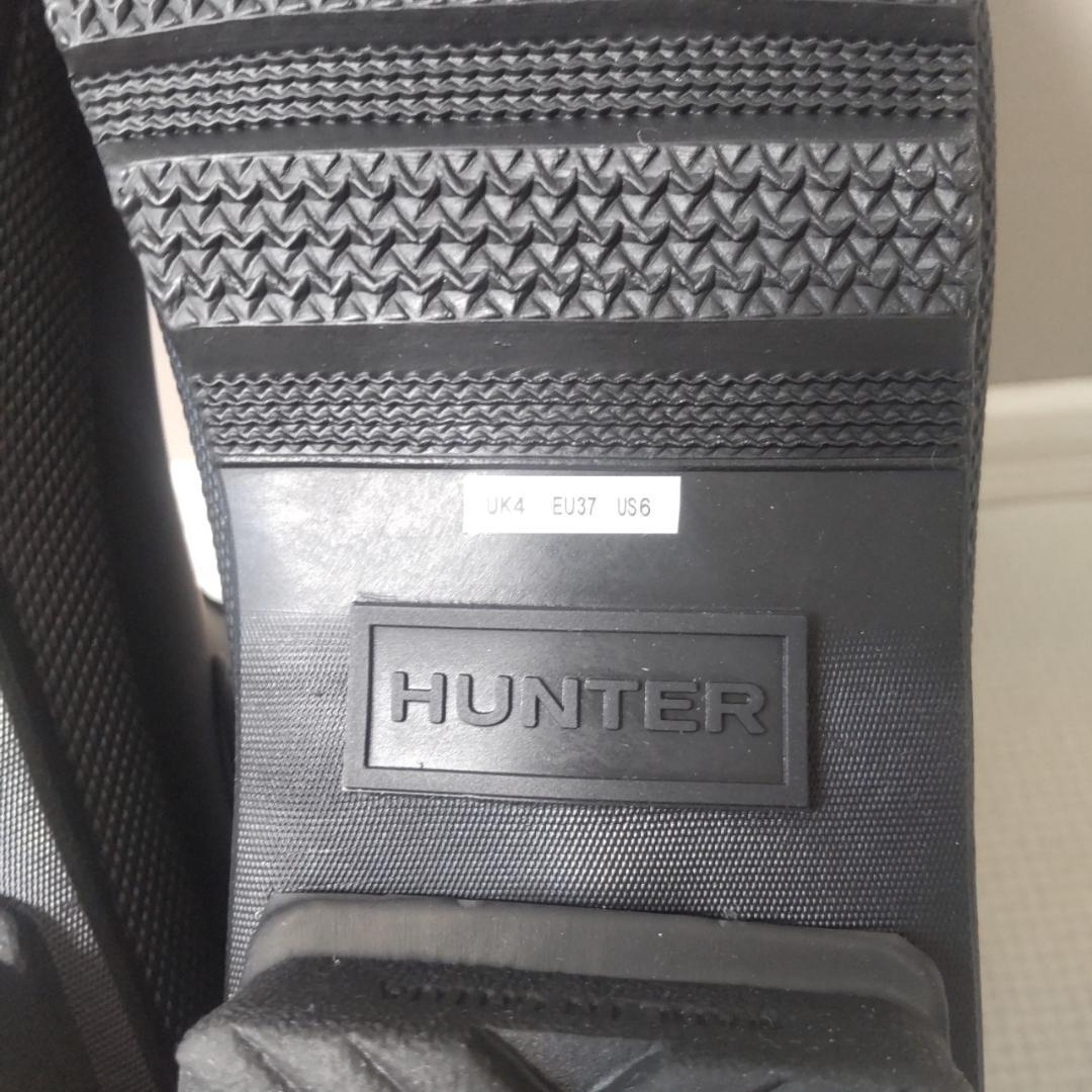 HUNTER オリジナルチェルシー サイドゴアブーツ 防水 レインブーツ 黒