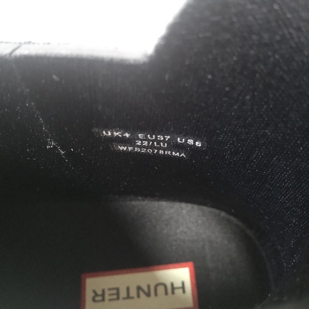 HUNTER オリジナルチェルシー サイドゴアブーツ 防水 レインブーツ 黒