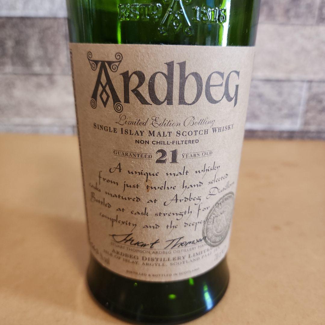 アードベッグ 21年コミッティー 空き瓶 700ml 56.3度　激レア