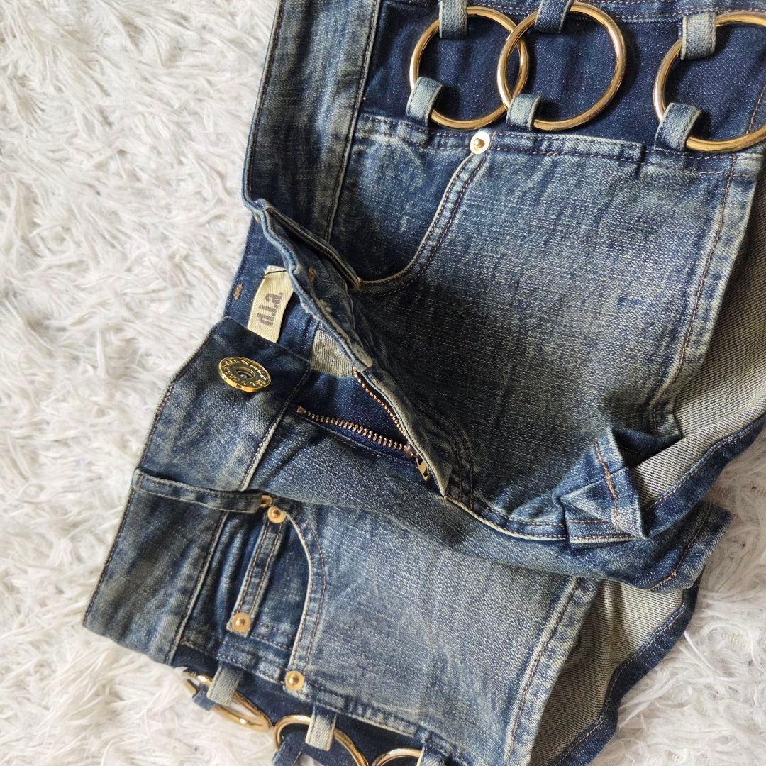 d.i.a サイドリング　ショーパン　デニム　archive　y2k 平成ギャル