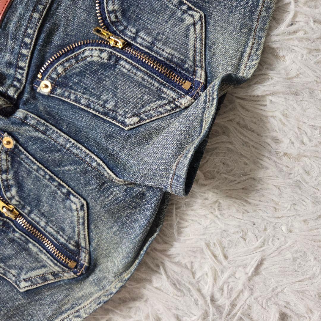 d.i.a サイドリング　ショーパン　デニム　archive　y2k 平成ギャル