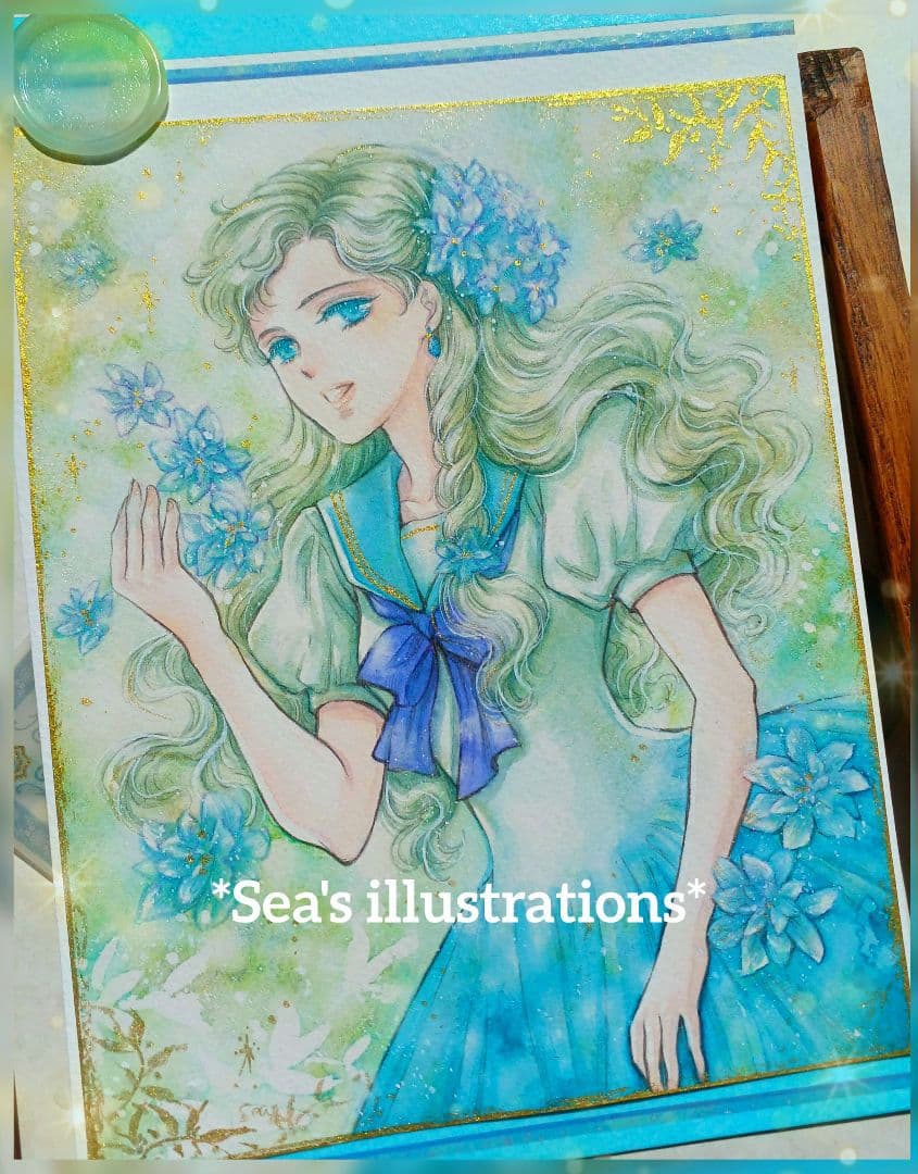 ◇聖なる翠◇手描きイラスト