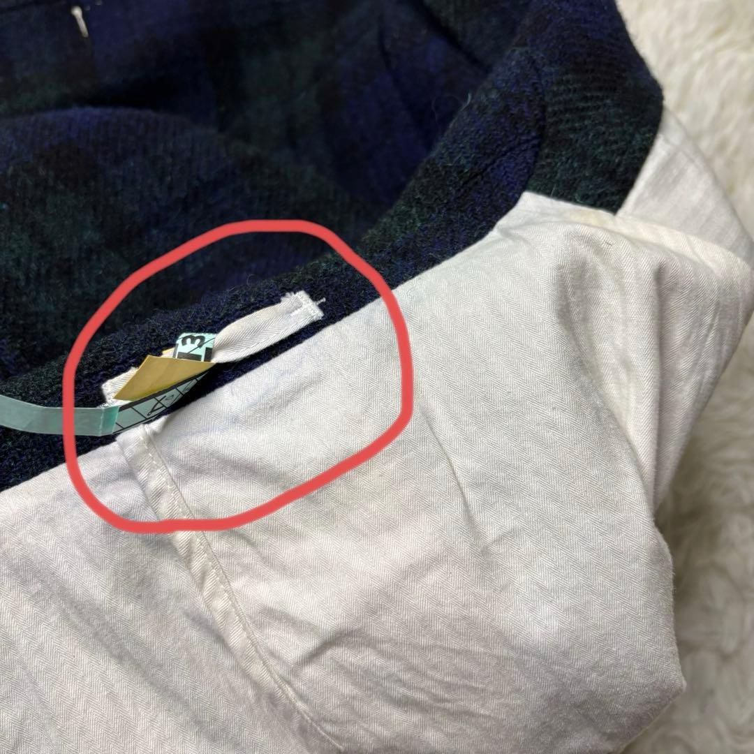 BEAMS + ハリスツイード テーラードジャケット ブラックウォッチ シングル