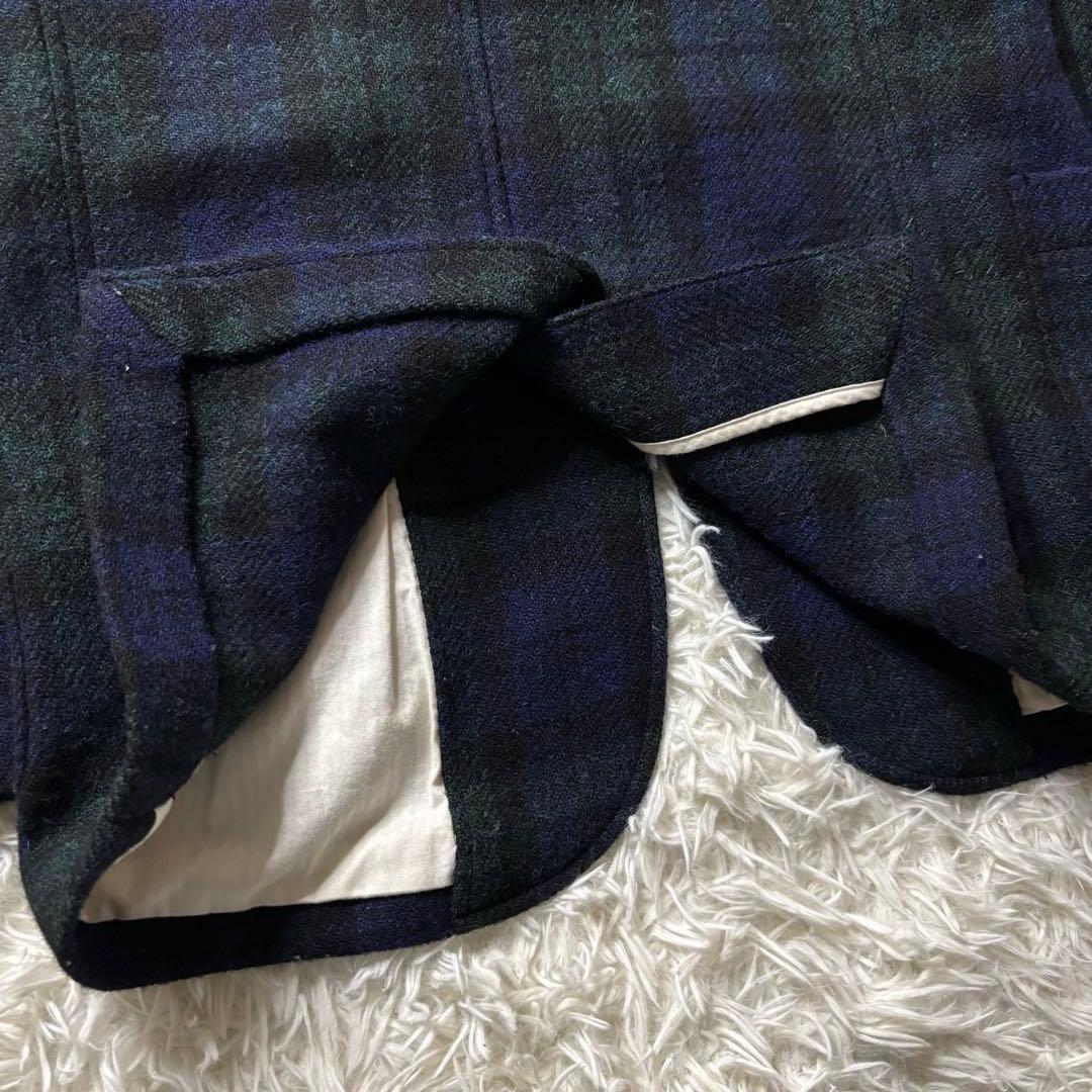 BEAMS + ハリスツイード テーラードジャケット ブラックウォッチ シングル