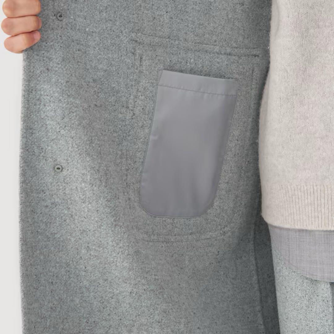 新品未使用✨MUJI Labo無印良品 カシミヤ混 メンズダッフルコート 軽量