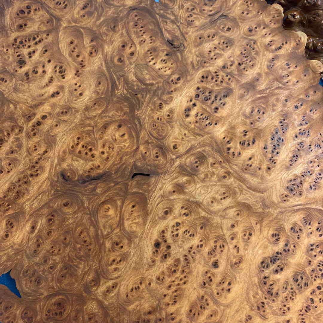 希少極上葡萄杢玉杢瘤バール材置物素材　2個セット