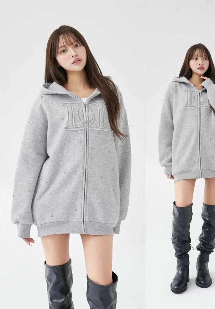 darichDDロゴビジュージップパーカー