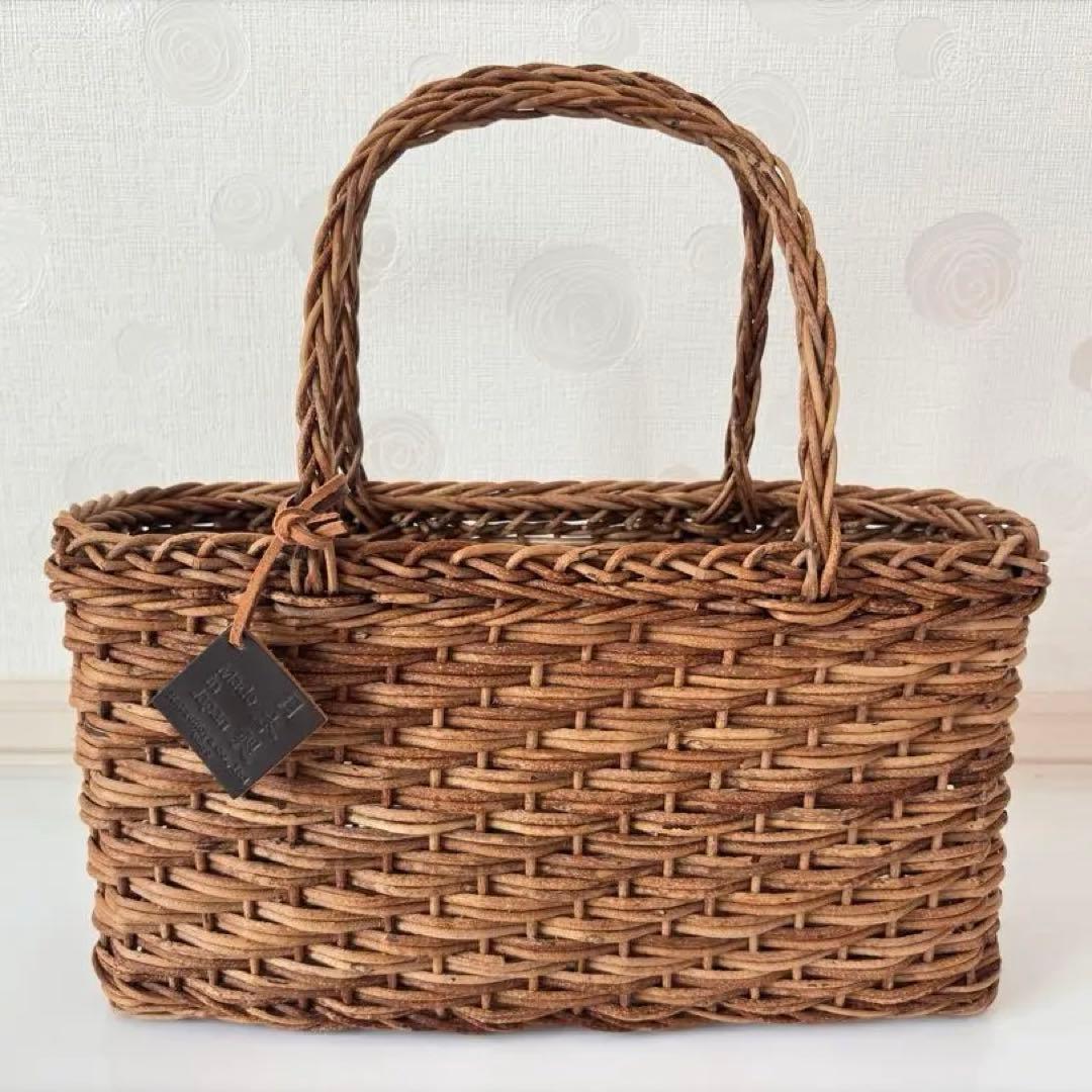 【未使用に近い】松野屋　あけび籠バッグ　日本製　国産　かごバッグ　カゴバッグ