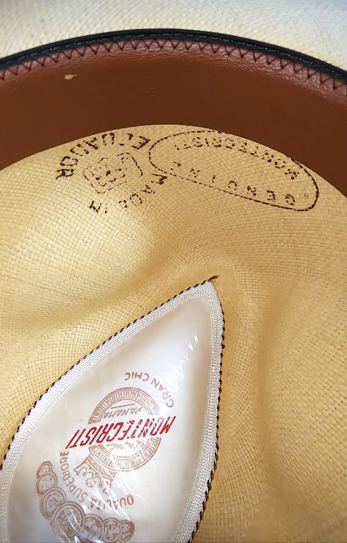 最高峰 モンテクリスティ 本パナマハット　59cm イタリア製
