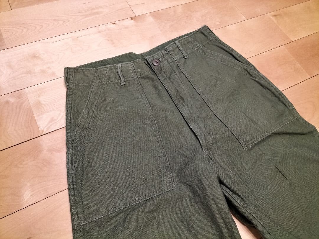 60s US ARMY（米軍）OG107ベイカーパンツ TALONジップ