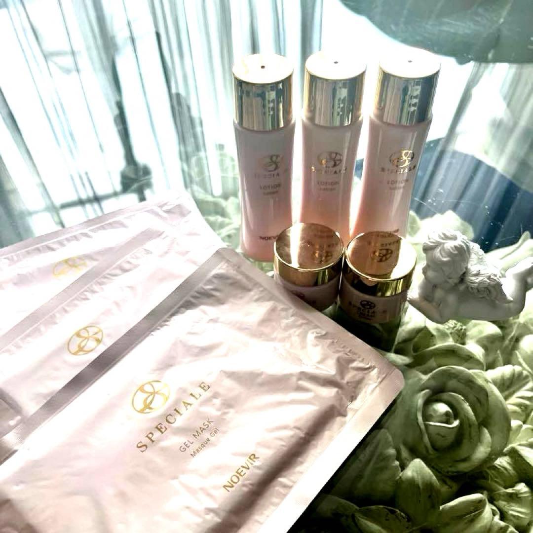 新品☆スペチアーレ☆薬用クリーム2個&ローション3本☆ゲルマスク3枚☆ノエビア