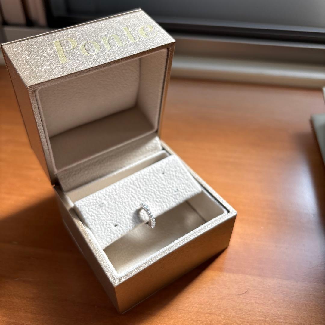 ポンテヴェキオ　美品　イヤーカフ　ピアス　片耳　保証書付　WG K18 ラテ