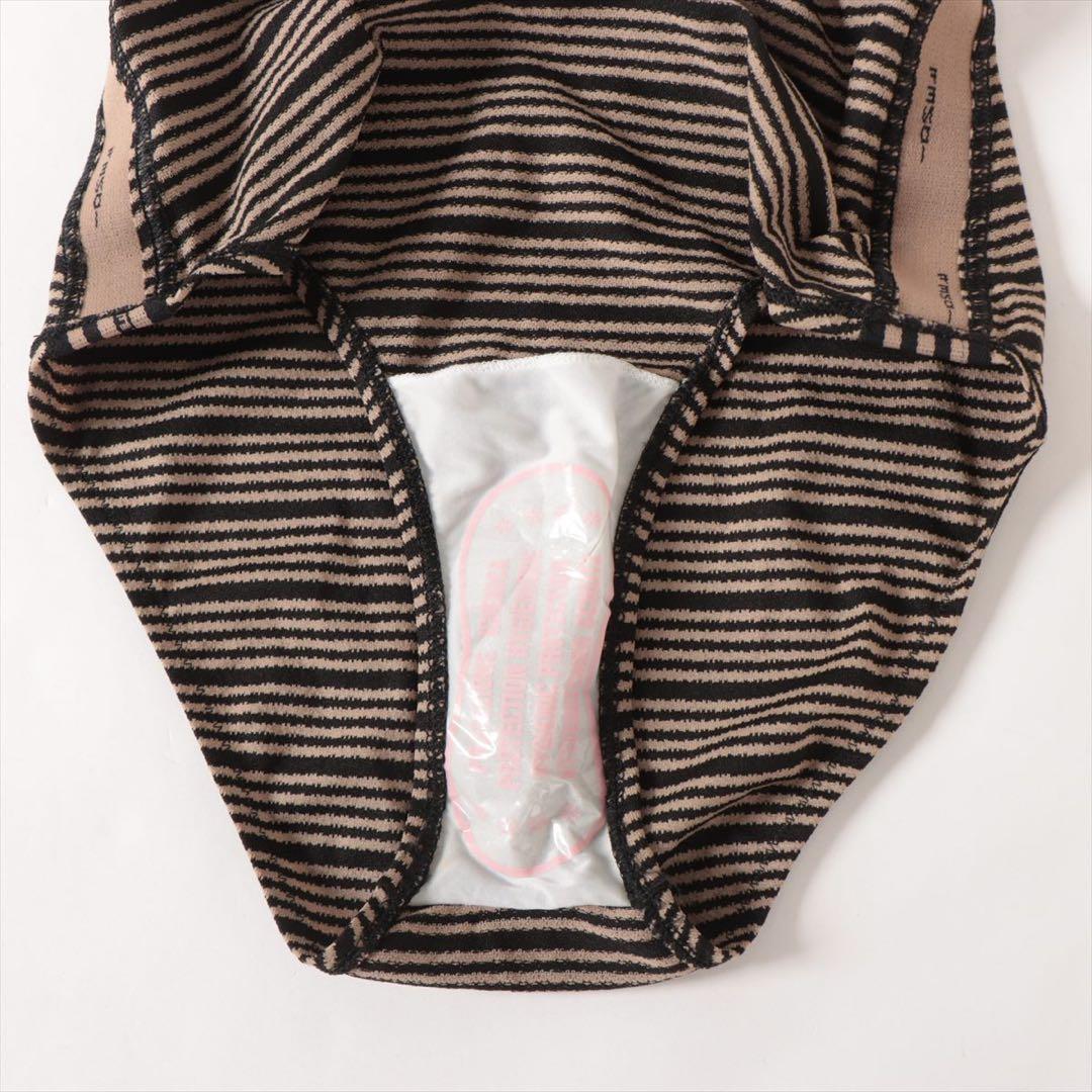 フェンディ ナイロン×ポリウレタン 水着 42 ブラックブラウン ロゴストラップ