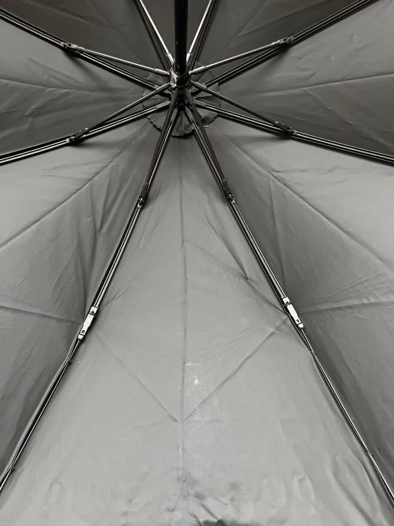 芦屋ロサブラン 2段折り フリル 曲がり竹手元 日傘 ベージュ