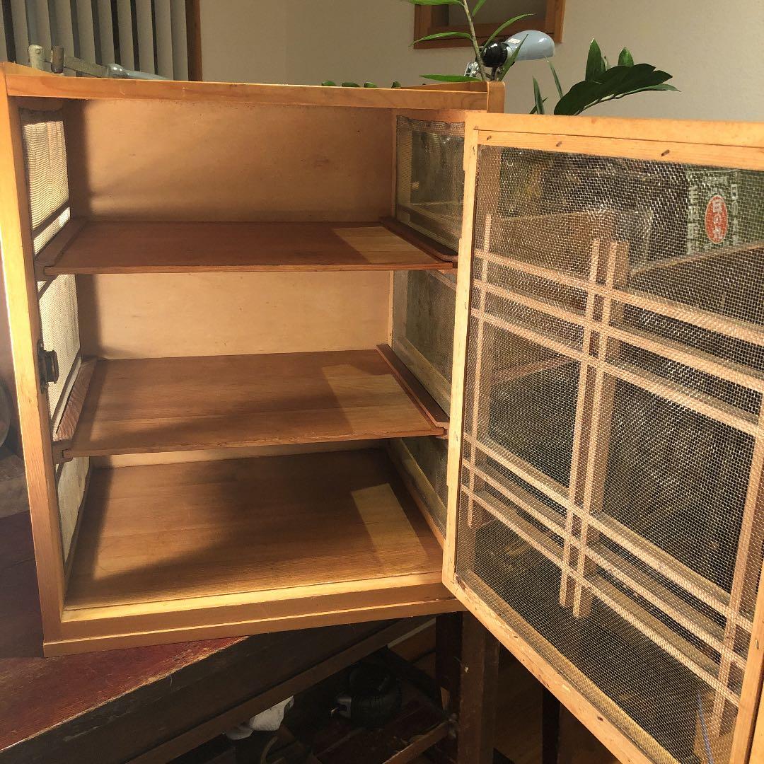 昭和レトロ　アンティーク　古道具　ヴィンテージ 網戸　戸棚　キャビネット　水屋