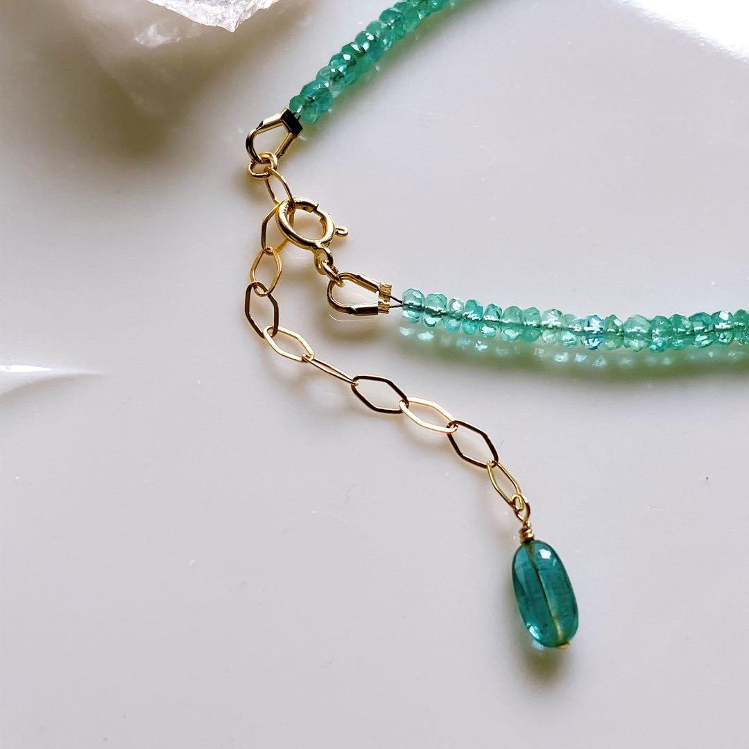 希少✧高品質✧ザンビア産エメラルドブレスレット✧14kgf