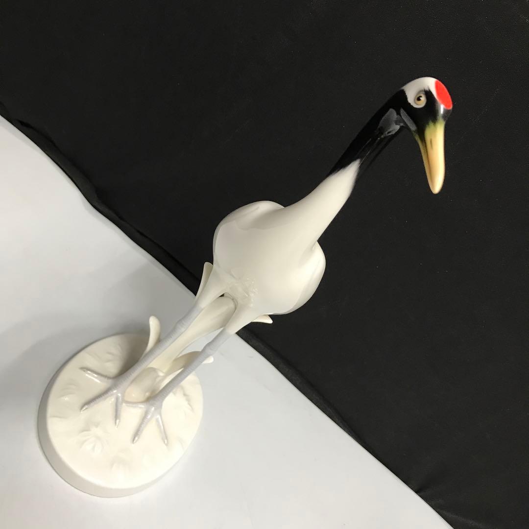 Noritake オールドノリタケ 陶器 鶴　置物 1950年代　レトロ　明治