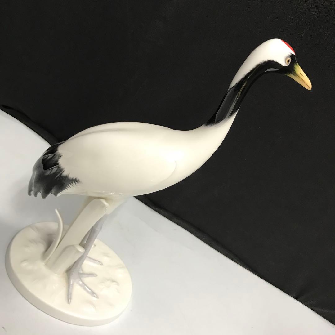 Noritake オールドノリタケ 陶器 鶴　置物 1950年代　レトロ　明治