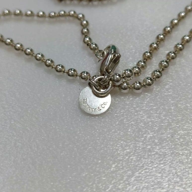 専用ですティファニー ボールチェーン 約86cm ロング ネックレス 925