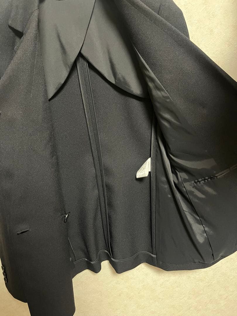 PLST ブラック テーラードジャケット ダブルブレスト