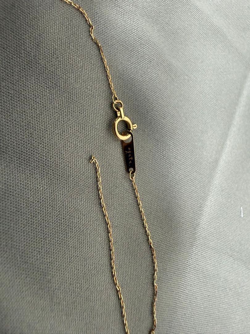 【K18】 agate K18ダイヤモンドネックレス