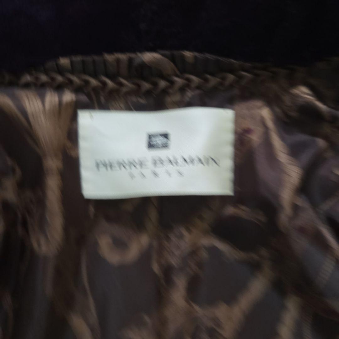 PIERRE BALMAIN×SAGAMINK シェアードミンク パープル 総柄