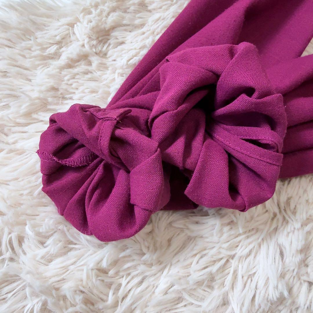 美品ꕥアナイ 現行品 シアーコンビフレア ワンピース ペチコート付 前開き