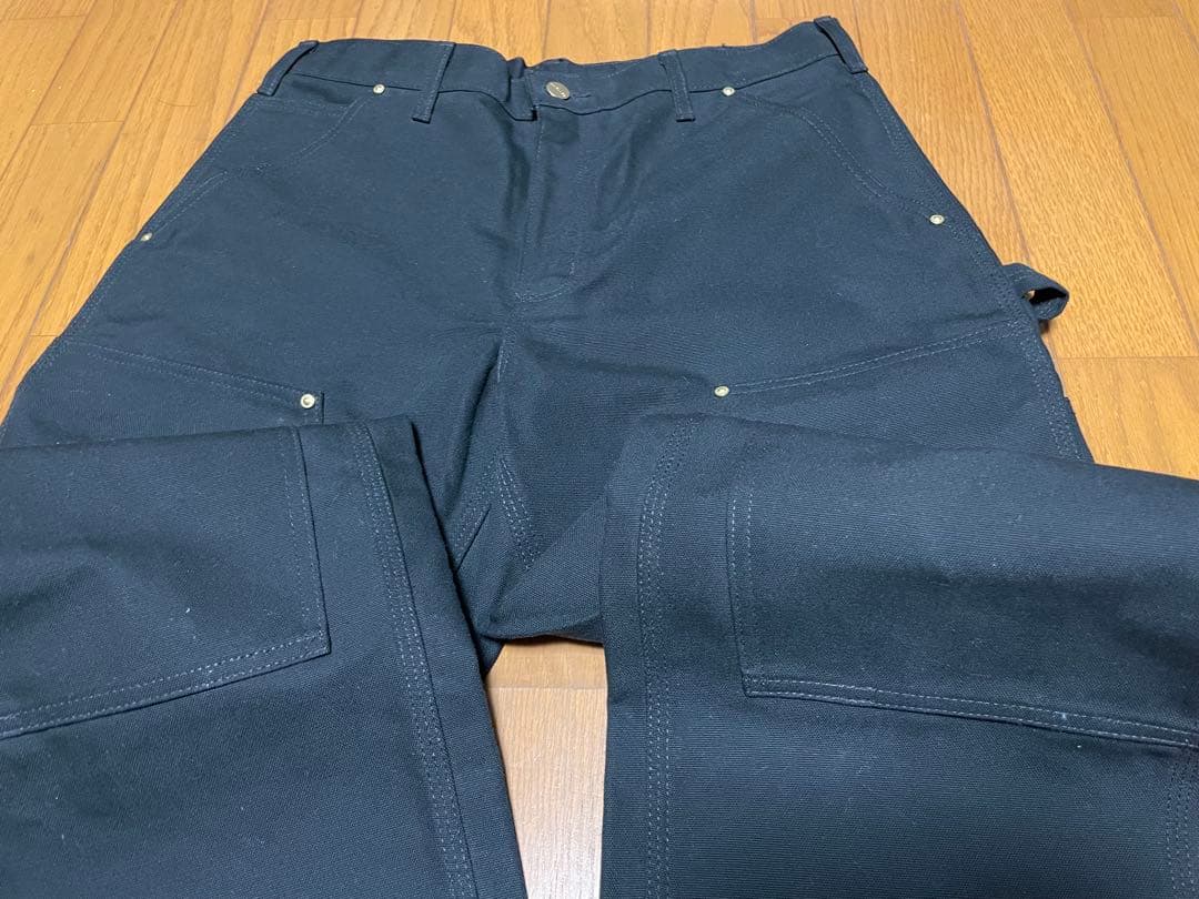 USA製★美品★Carhartt ダブルニーペインターパンツ【32×28】黒