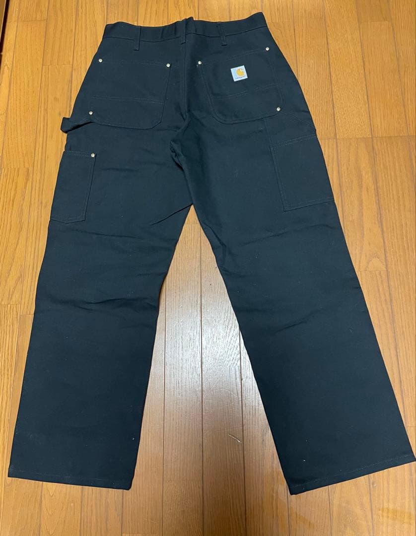 USA製★美品★Carhartt ダブルニーペインターパンツ【32×28】黒