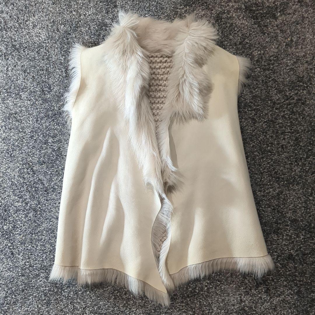 美品 GUSHLOW&COLE ガシュロウ&コール　ムートン ファー ベスト